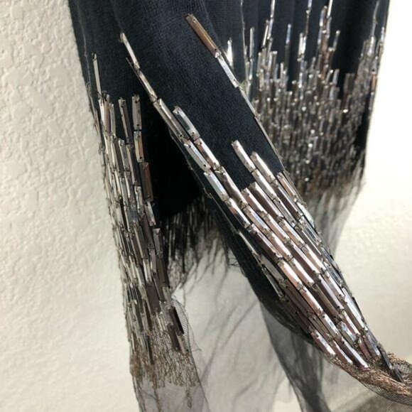 Wes Gordon Cashmere Embroidered Tulle-Trim Knit Top - Picture 10 of 10